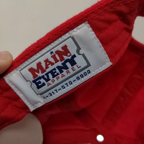 Ed Martin Automotive Men's Slideback Hat Red Adjustable Embroidered Logo - Picture 7 of 7